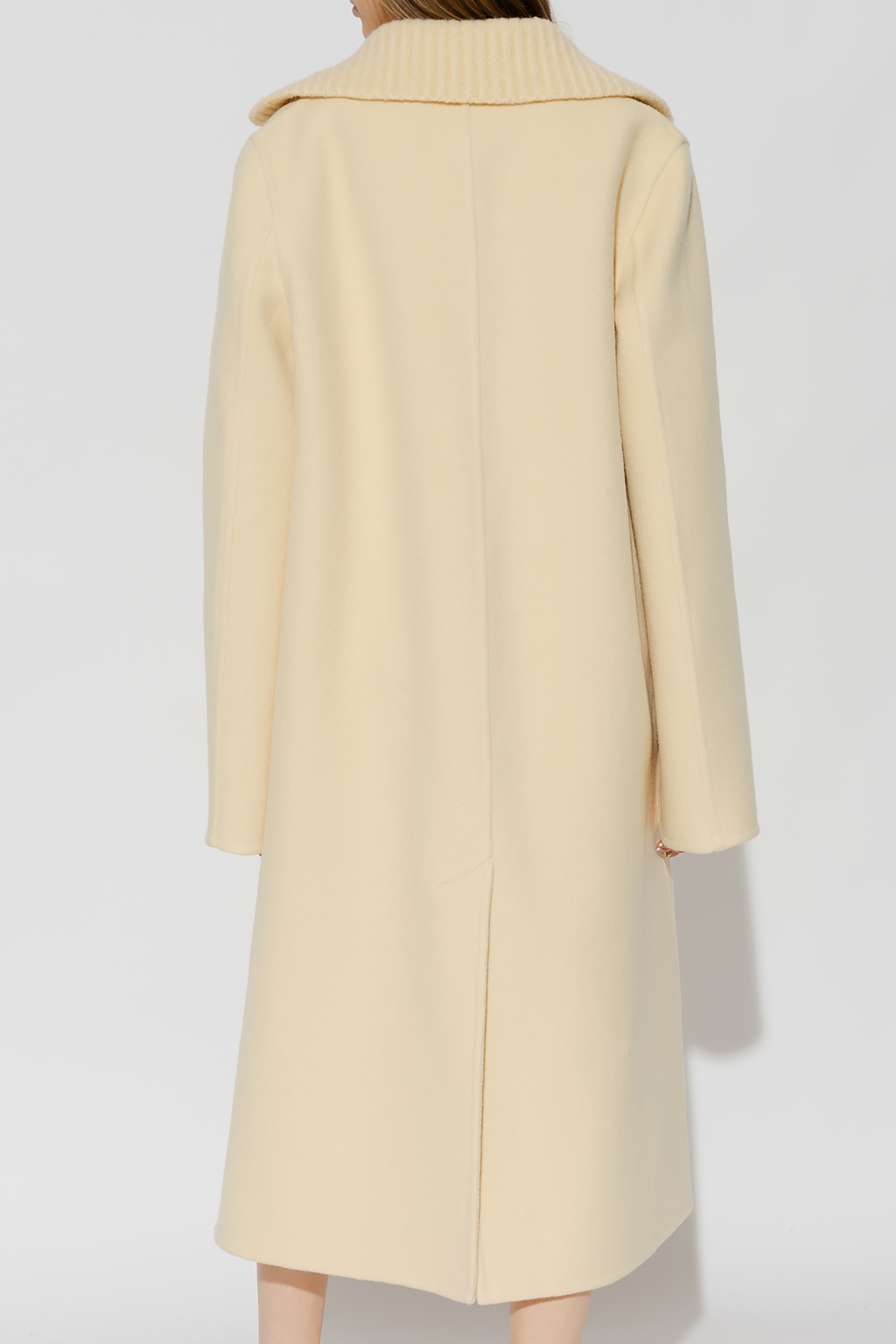 Yellow Belted coat JIL SANDER - Jil Sander crew-neck